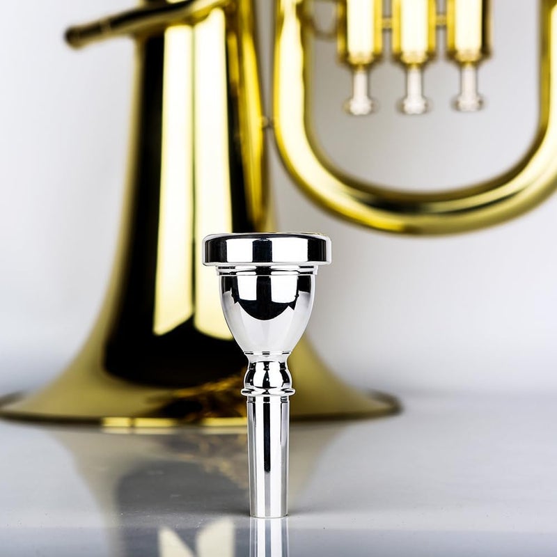 Glory Standard Tuba Mouthpiece Silver Plated 22 - Image 3