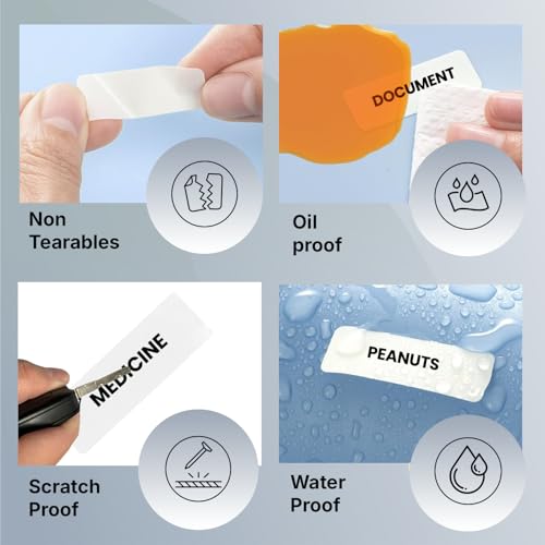 Seznik Waterproof, Non-Tearable, Sticky Thermal Lables, Label Roll, 2 inch Adhesive Thermal Labels for Label Printers (25mmx15mm - 2500 Lables) - Image 4