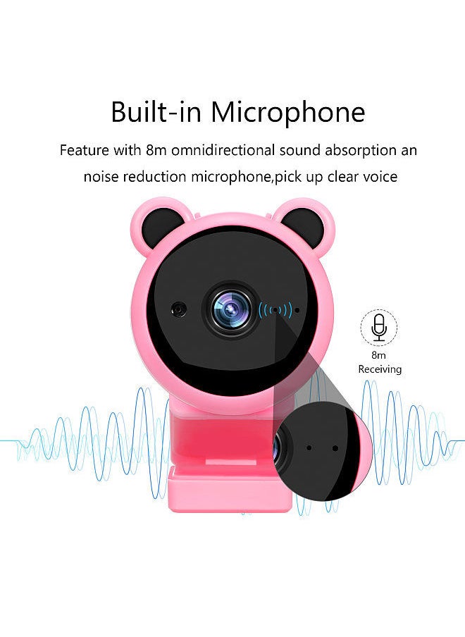 Generic - 1080P Webcam with Microphone, USB 2.0 Desktop Laptop Computer USB Camera Plug and Play, for Video Streaming, Conference, Gaming, Online Teaching - Image 1