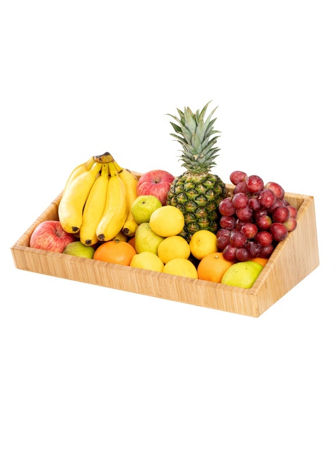 Restaurantware صندوق مطبخ 20 × 12 × 7 بوصة، 1 حافظة خبز خشبية مستطيلة - مستدامة، منظم للمخزن أو سطح العمل، صندوق خبز من الخيزران الطبيعي للمطبخ، لتخزين المعجنات، الخبز، الفواكه - Image 2