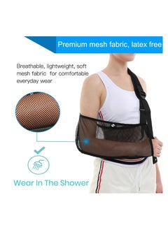 Y&D Mesh Shoulder Sling - Arm Brace for Torn Rotator Cuff Injury Right/Left Support Men and Women Adjustable Immobilizer Shower Stabilizer Elbow, Wrist, Dislocation(Pocket length16.92in)  - Image 2