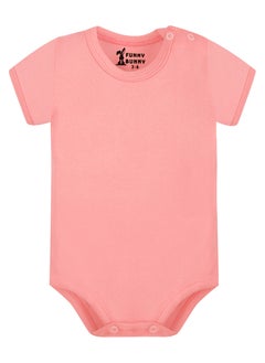 Funny Bunny Pack of 3 Cotton Half Sleeve Bodysuit for Baby  - Image 3