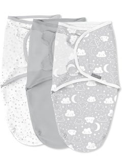 SwaddleMe SwaddleMe by Ingenuity Original Swaddle - Size Small/Medium, 0-3 Months, 3-Pack (Starry Night)  - Image 1
