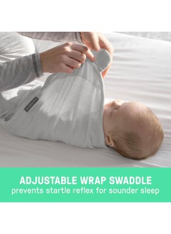 SwaddleMe SwaddleMe by Ingenuity Original Swaddle - Size Small/Medium, 0-3 Months, 3-Pack (Starry Night)  - Image 2