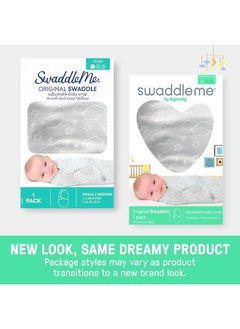 SwaddleMe SwaddleMe by Ingenuity Original Swaddle - Size Small/Medium, 0-3 Months, 3-Pack (Starry Night)  - Image 5