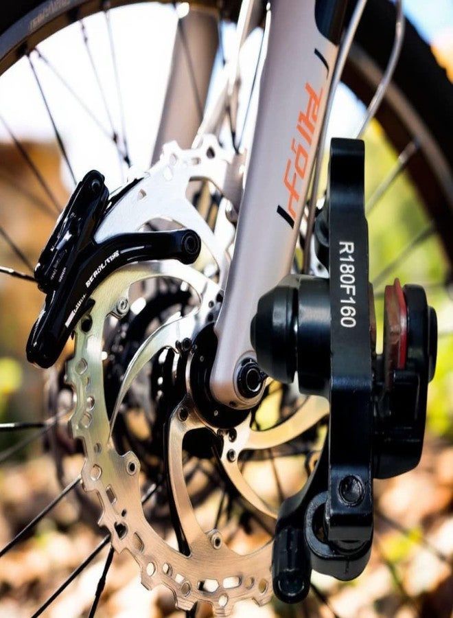 CYIDER Universal F180 R160 Mechanical Disc Brake Caliper Set - Front/Rear Compatible | Aluminum Alloy Bicycle Disc Brake for MTB, Road & Folding Cycles (Black) 2 Piece - Image 2