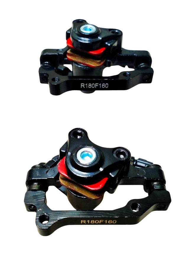 CYIDER Universal F180 R160 Mechanical Disc Brake Caliper Set - Front/Rear Compatible | Aluminum Alloy Bicycle Disc Brake for MTB, Road & Folding Cycles (Black) 2 Piece - Image 5