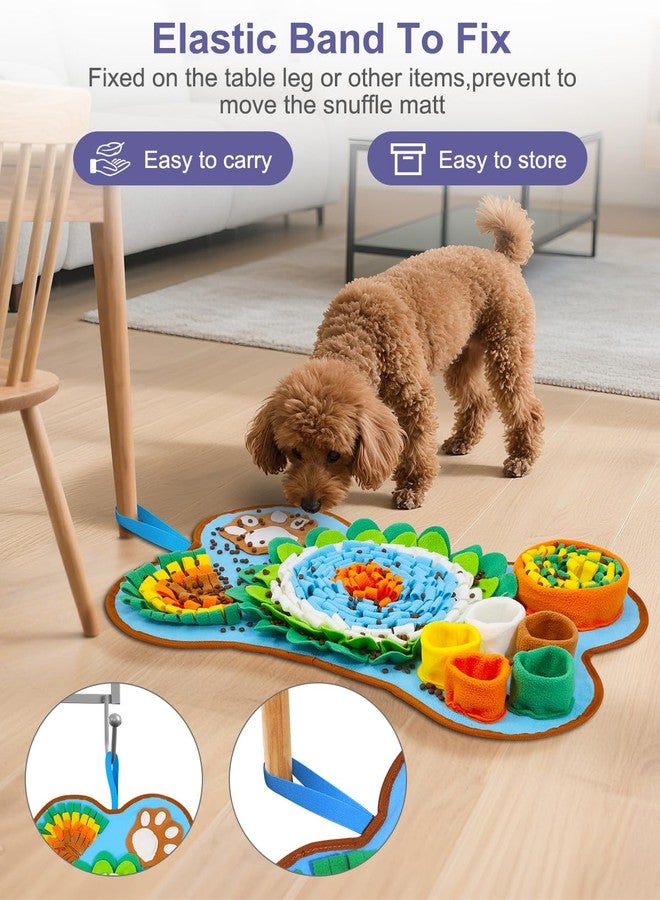 JXTZ Snuffle Mat for Dogs, Pet Sniffing Pad for Medium & Small Dogs, 25 x 17 in, Slow Feeder Dog Treat Mat for Training & Stress Relief, Improves Sniffing Abilities, Non-Slip Bottom, Easy to Clean - Image 5