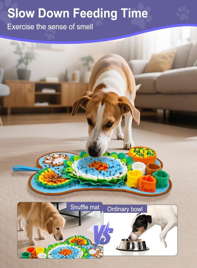 JXTZ Snuffle Mat for Dogs, Pet Sniffing Pad for Medium & Small Dogs, 25 x 17 in, Slow Feeder Dog Treat Mat for Training & Stress Relief, Improves Sniffing Abilities, Non-Slip Bottom, Easy to Clean - Image 4