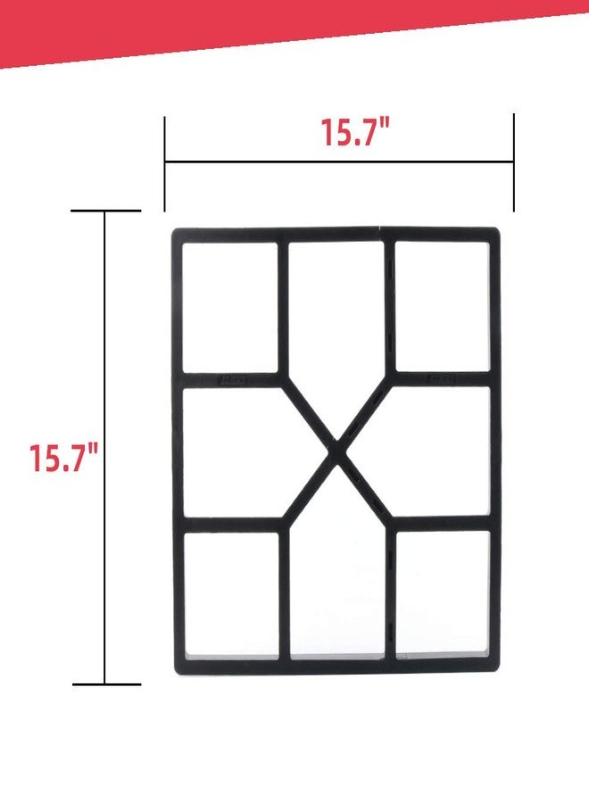 Anothera 15.7"x15.7"x1.57" Walk Maker Reusable Concrete Path Maker Molds Stepping Stone Paver Lawn Patio Yard Garden DIY Walkway Pavement Paving Moulds (Square)… - Image 5