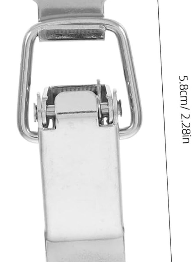 Stainless Steel Spring Loaded Toggle Latch Hasp for Toolboxes Cabinets Luggage Quick Access Secure Locking - Image 3