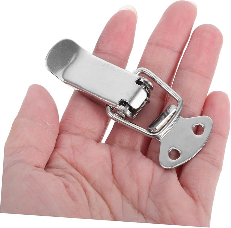 Stainless Steel Spring Loaded Toggle Latch Hasp for Toolboxes Cabinets Luggage Quick Access Secure Locking - Image 4