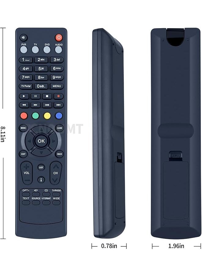 erorex - New Rm F01 Rm F04 Rm E06 Replaced Remote Control Fit For Humax Foxsat Hdr Hd Fox T2 Ihdr 5200C Hdr Fox T2 Ihrd 5050C Hdr Fox T2 1Tb Irhd 5100C Hdr Fox T2 500Gb - Image 1