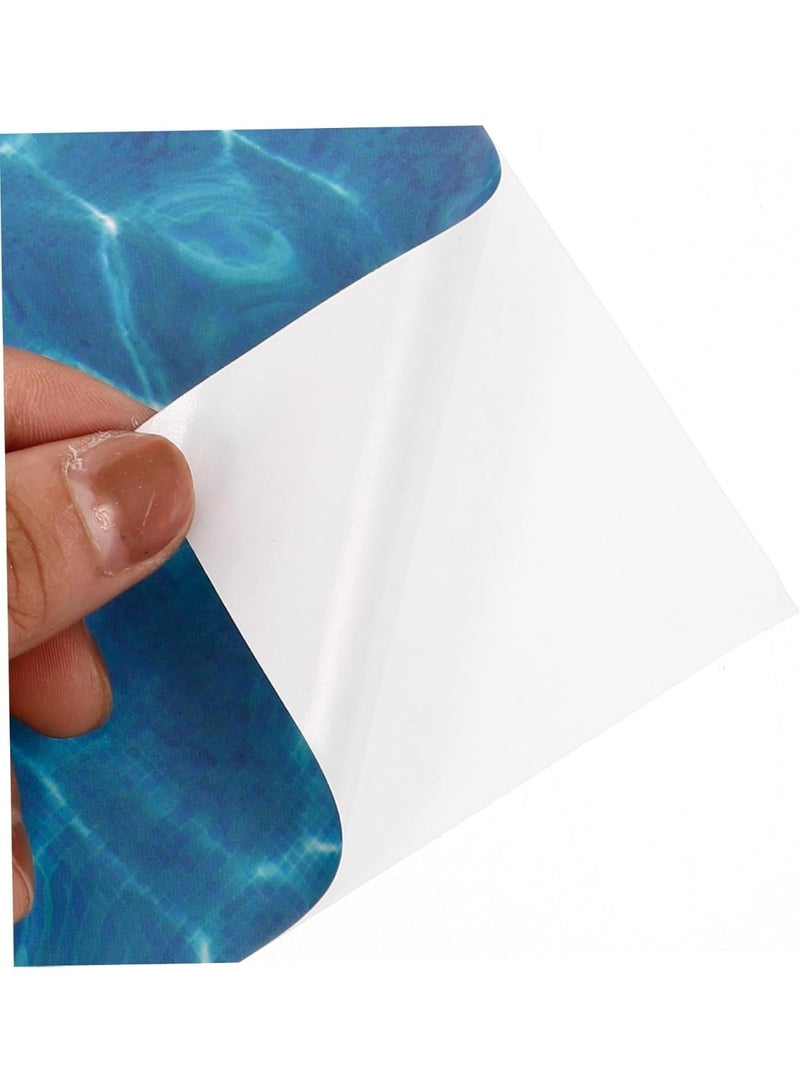 5 Sheets, Modeling Materials Diorama Sand Paper Fake Scene Landscape Decor,Diorama Water Wave Stickers， Artificial Water Ripple Decor Miniature Basing Gel Plastic - Image 5