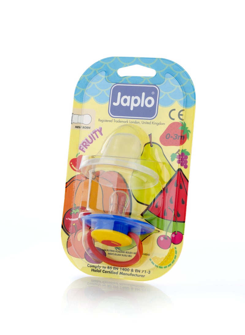 Japlo Japlo Fruity new born 0-3 M  soother(Pacifier with cover & Glow In The Dark)  - Image 2