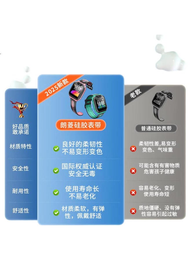 LANGLING Universal Little Genius Smart Watch Strap Q2A/Q1A/D2A/D2/D3/Z10/9/Z8/Z7/Z6/Z5Pro/Z5/Z3/Y05 Children'S Phone Watch Strap Nebula Pink - Image 1