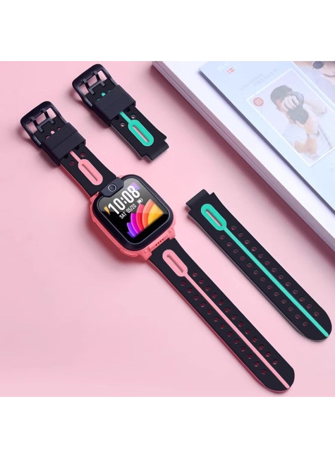 Langling Universal Little Genius Smart Watch Strap Q2a/q1a/d2a/d2/d3/z10/9/z8/z7/z6/z5pro/z5/z3/y05 Children's Phone Watch Strap Nebula Pink - Image 2