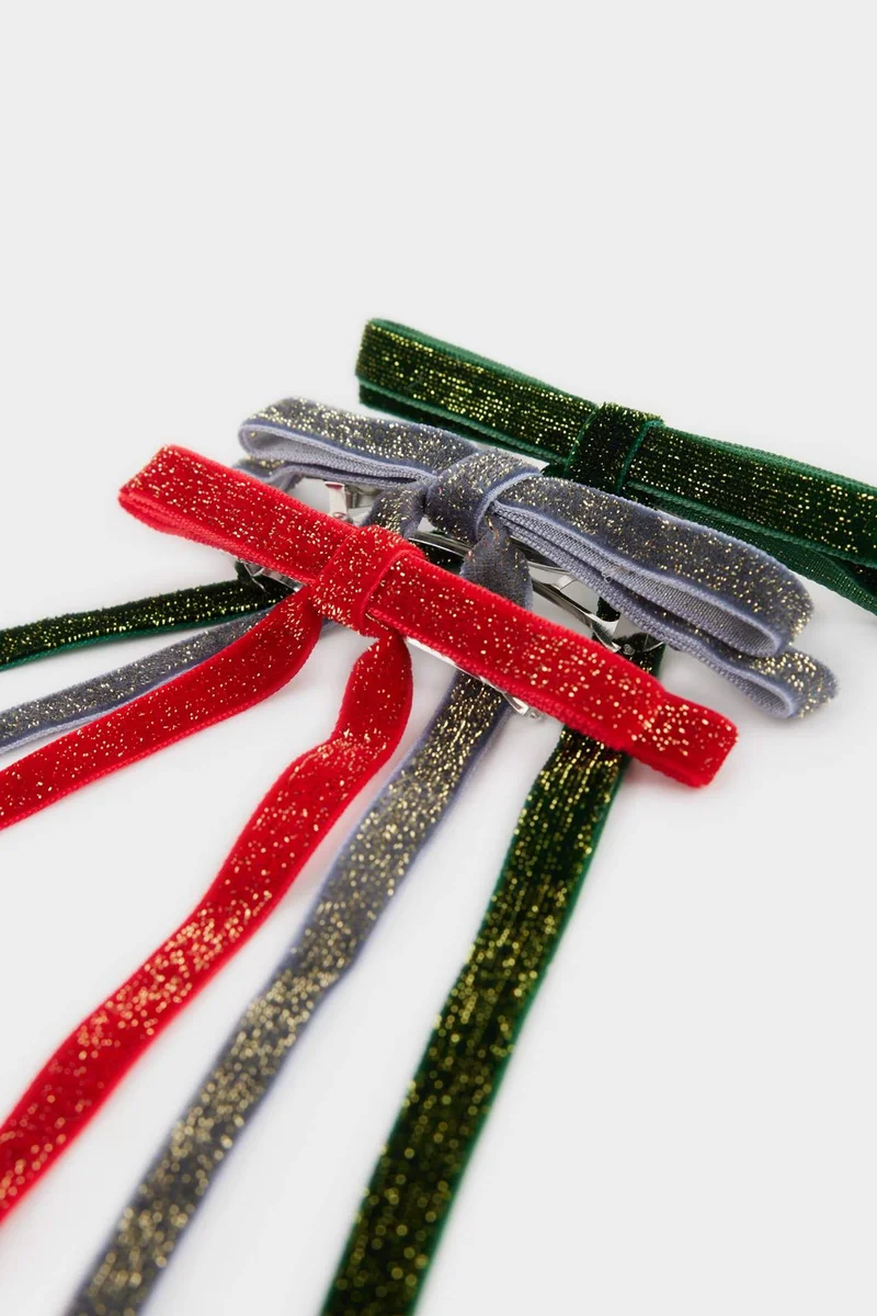 ديفاكتو Woman 3 piece Christmas Bow Hair Clip