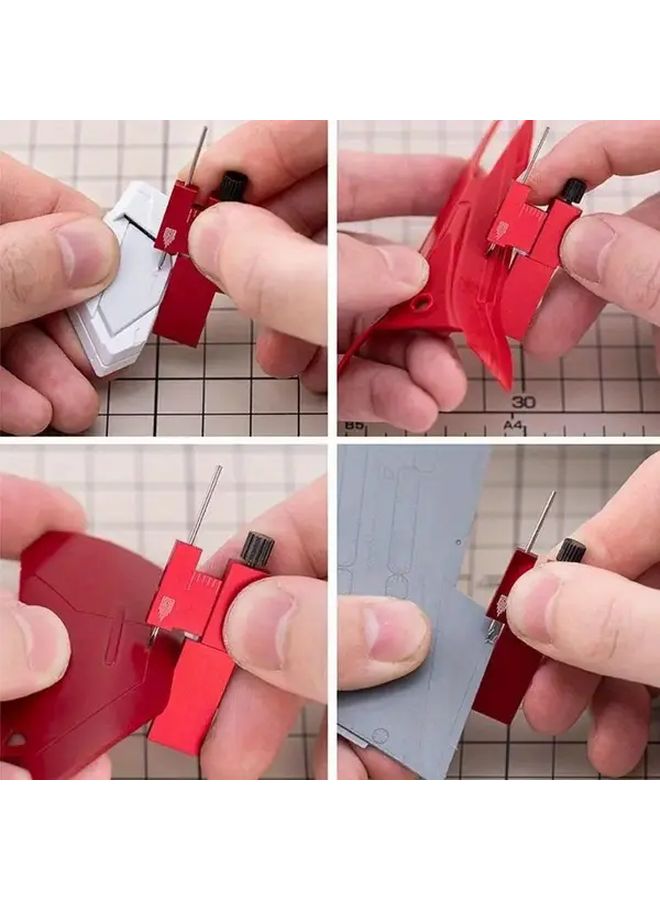 Red Equidistant Parallel Scriber for Model Kits Military Miniatures Hobby Resin GK - Image 2