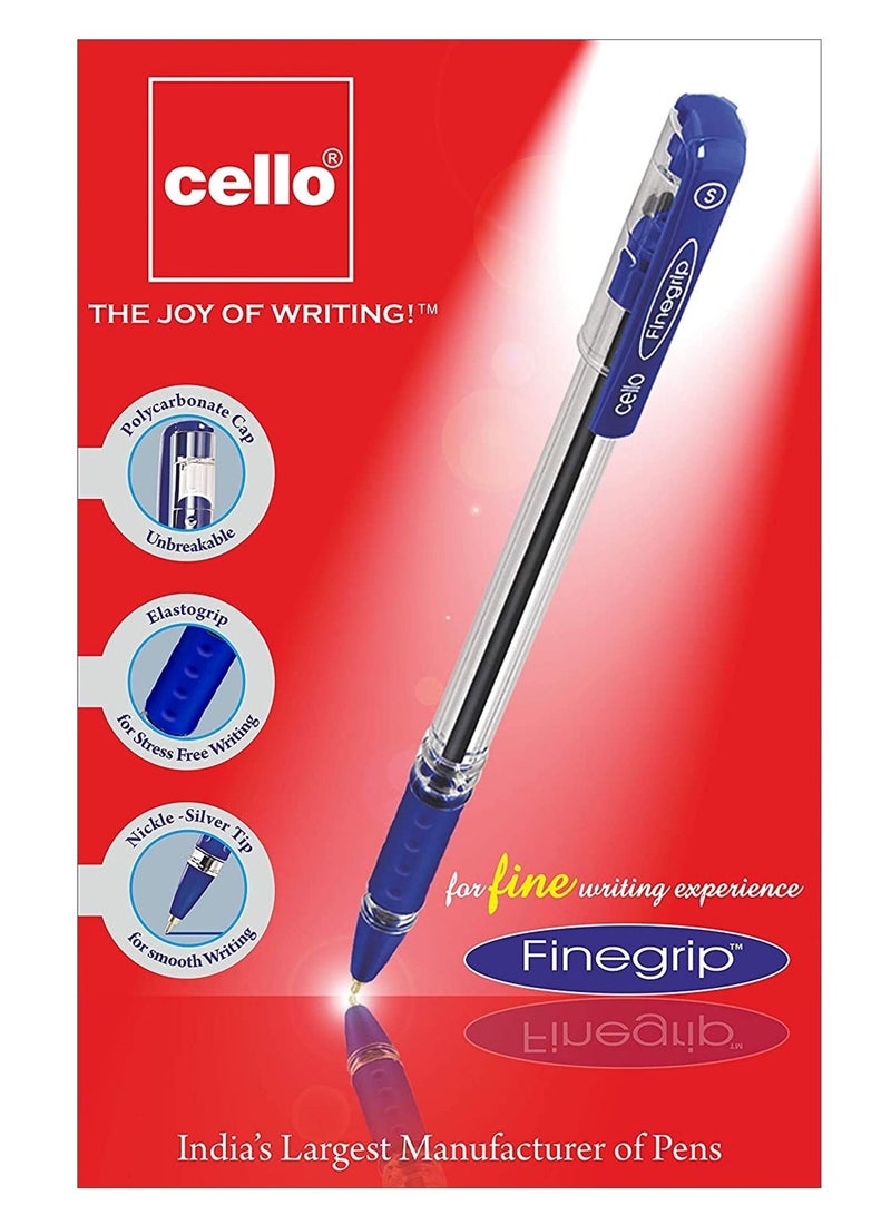 Cello قلم حبر جاف 36 قطعة بلون أزرق - Image 3