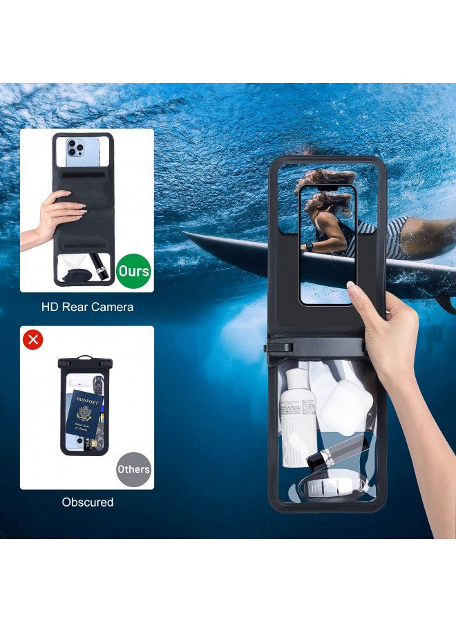 Niveaya Niveaya [Up to 10.5"]Waterproof Phone Pouch - 2 Pack, Waterproof Phone Lanyard Case with iPhone 16/15/14/13/12 Pro Max up to 9.5", Phone Dry Bags for Vacation Beach Pool Kayak Cruise Travel Essentials  - Image 4