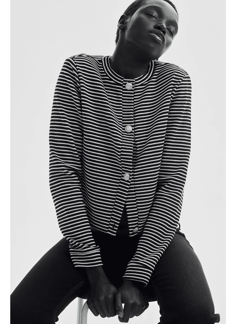 H&M Textured jersey cardigan