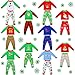 Liitrsh 20 Pcs Christmas Ugly Sweaters Doll Clothes Accessories Christmas Santa Elk Snowman Clothing Pajamas for Doll Holiday Decoration - Image 2