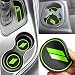 Auprite Anti Dust Mats for Dodge Challenger Accessories 2015 2016 2017 2018 2019 2020 2021 2022 2023Custom Fits Cup Holder Liners Mats Door Pocket Center Console Liners 11pcskit Green - Image 2