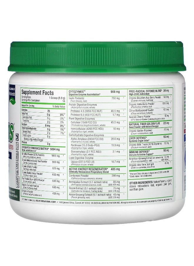 Allmax - ALLMAX, CytoGreens® For Athletes, Acai Berry Green Tea, 4.4 oz (125 g) - Image 1