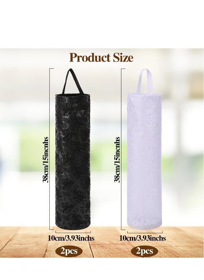 Generic - Plastic Bag Holder, 4 Pack Grocery Bag Holder, for Kitchen Hanging Mesh Storage Organizer Plastic Bags Mesh Hanging Storage Dispenser Trash Bag Holder Shopping Bag Holder - Image 1