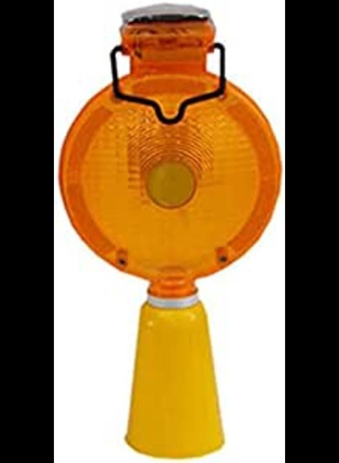 ABBASALI ABBASALI Roadway Safety Solar Warning Flashing Traffic Cone LED Light  - Image 1