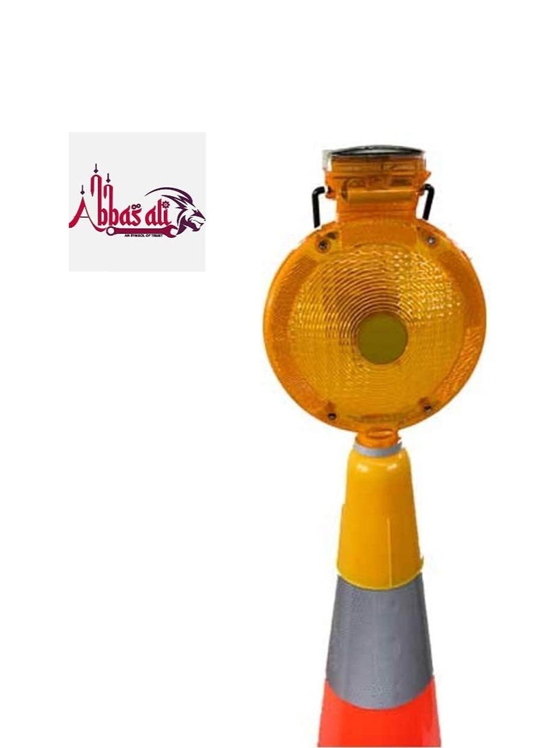 ABBASALI ABBASALI Roadway Safety Solar Warning Flashing Traffic Cone LED Light  - Image 3