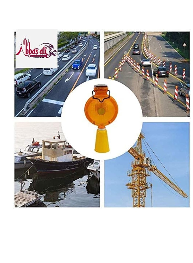 ABBASALI ABBASALI Roadway Safety Solar Warning Flashing Traffic Cone LED Light  - Image 5