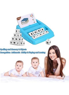 YelaJoy Matching Letter Game for Kids,2in 1 Spelling and Math Educational Learning Toys, Preschool Learning Sight Words Toys, With 32 Flash Cards,3-8 Years Old Boys Girls  - Image 3