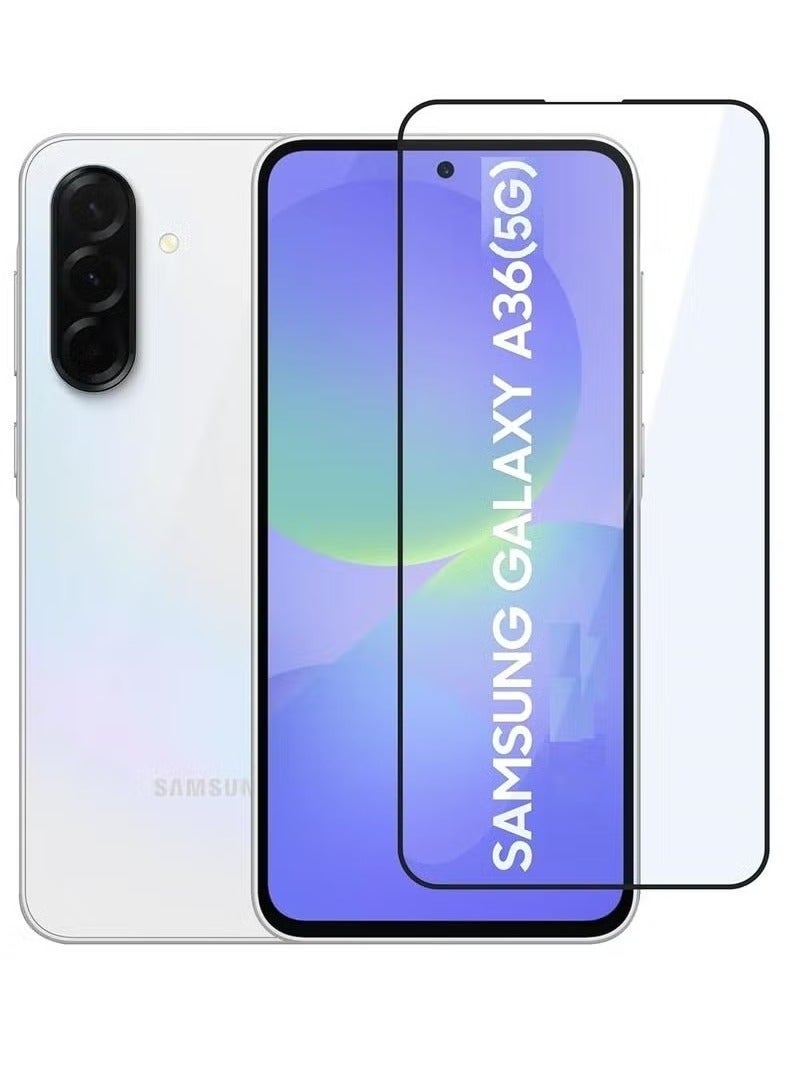 SHOPI Samsung A36 5G Screen Protector – Edge-to-Edge Full Coverage Tempered Glass Film – Anti-Scratch, Anti-Fingerprint, HD Clarity Screen Guard – Ultra-Thin, Bubble-Free, 9H Hardness Protection for Samsung Galaxy A36 5G (2025), 6.7 Inch Display - Image 1