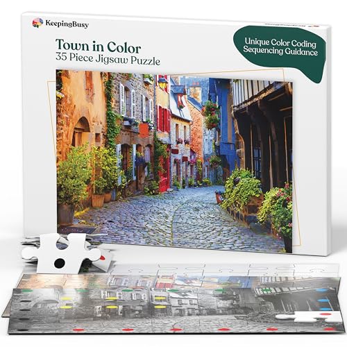 Keeping Busy Large Piece Puzzles for Seniors Puzzles for Dementia Patients Color Coded Templates Dementia Activities for Seniors Alzheimers Products for Elderly Alzheimers Activities - Image 1