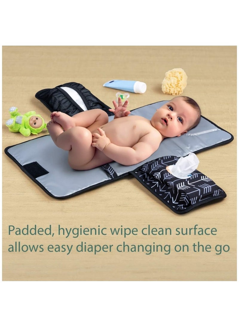 Portable Changing Pad for Baby Diaper Bag or Changing Table Pad One-Hand Diaper Change Pad Baby Gifts Newborn Baby Essentials Unisex Baby Stuff - Image 2