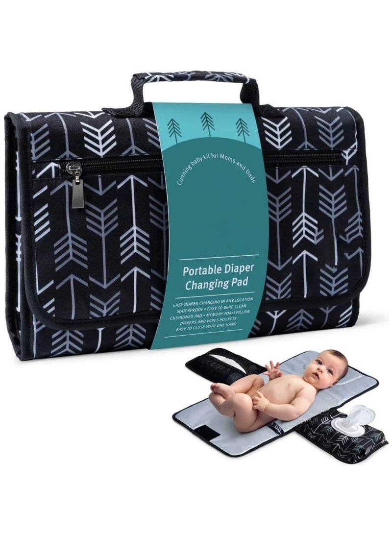 Portable Changing Pad for Baby Diaper Bag or Changing Table Pad One-Hand Diaper Change Pad Baby Gifts Newborn Baby Essentials Unisex Baby Stuff - Image 1