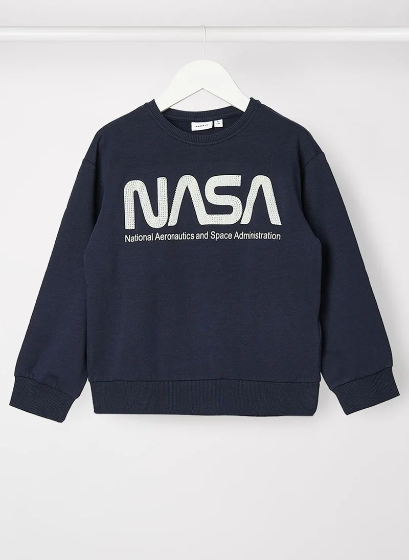 NAME IT Kids Nasa Long Sleeve Sweatshirt