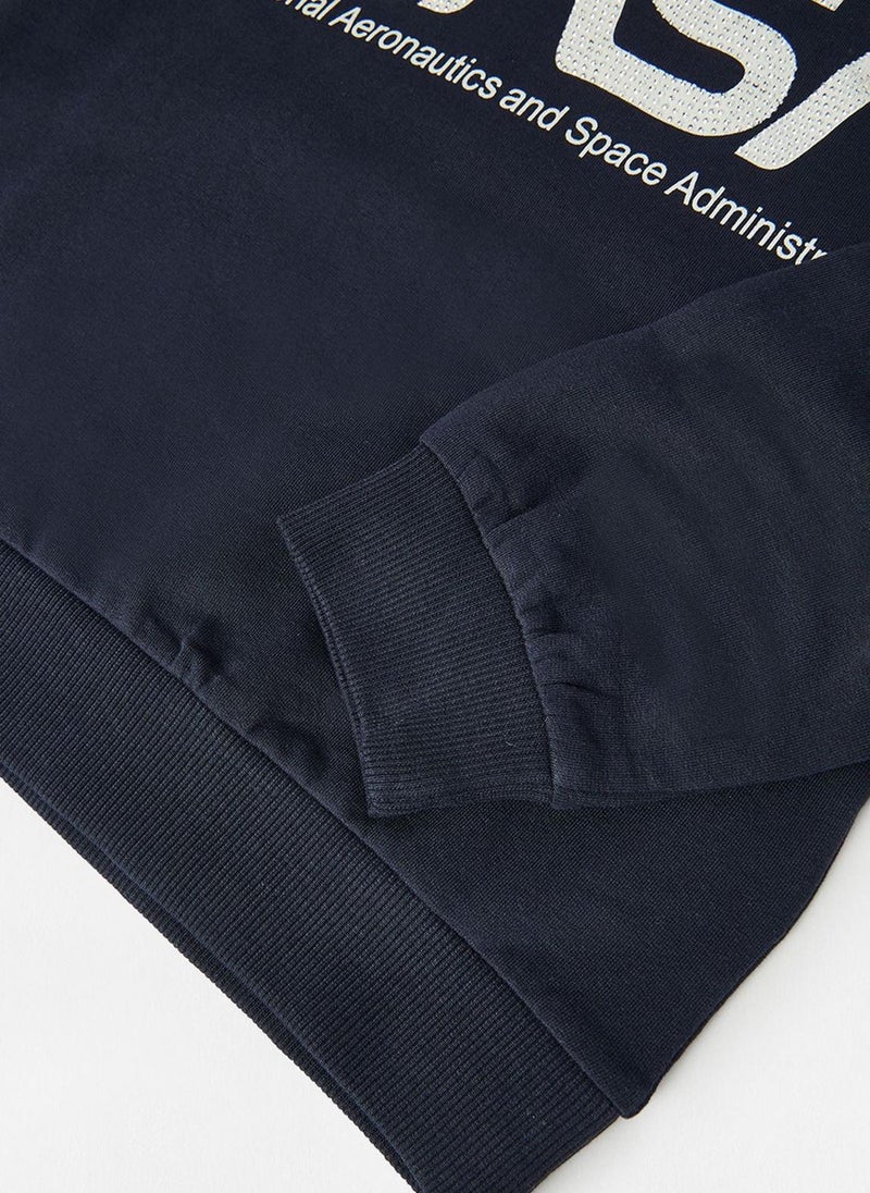 NAME IT - Kids Nasa Long Sleeve Sweatshirt - Image 1