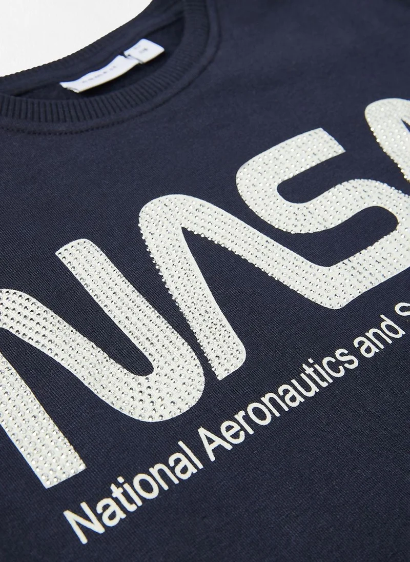 NAME IT Kids Nasa Long Sleeve Sweatshirt