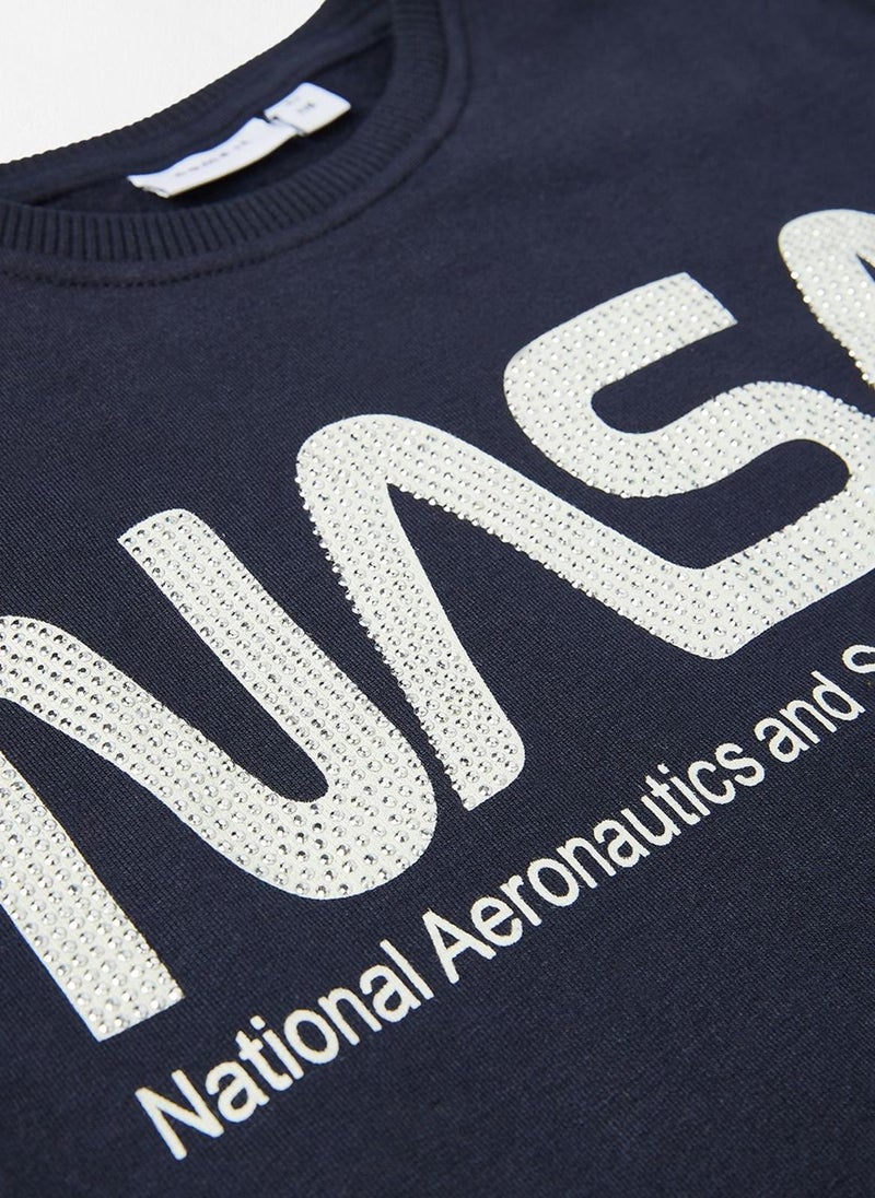 NAME IT - Kids Nasa Long Sleeve Sweatshirt - Image 1