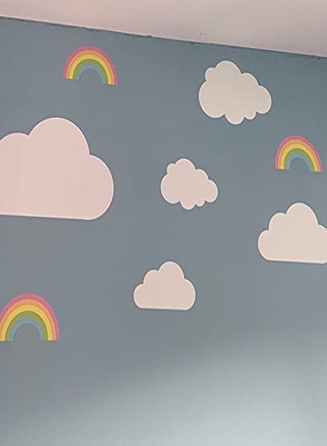 JURUOXIN Clouds Vinyl Wall Art Sticker Decal Kids Room Nursery Decoration Self Adhesive Vinyl Decals Wall Sticker Kids Room Bedroom Pack of 20Pcs. (White) - Image 5