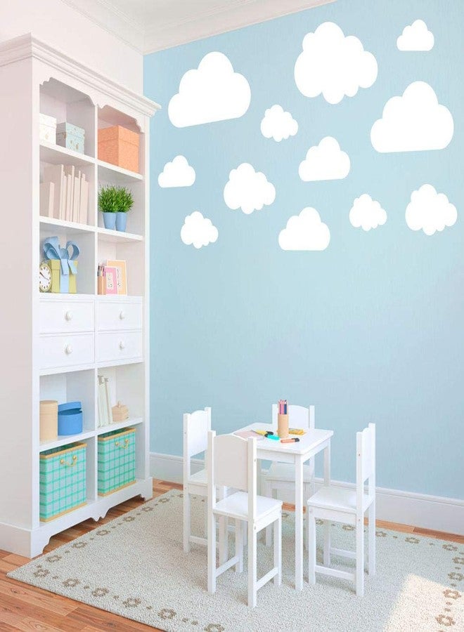 JURUOXIN Clouds Vinyl Wall Art Sticker Decal Kids Room Nursery Decoration Self Adhesive Vinyl Decals Wall Sticker Kids Room Bedroom Pack of 20Pcs. (White) - Image 3