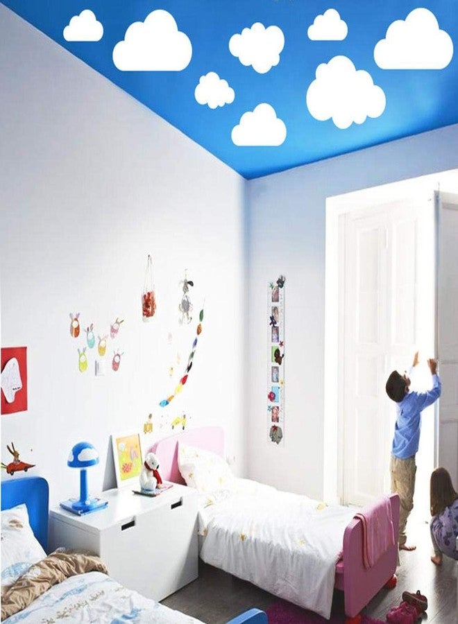 JURUOXIN Clouds Vinyl Wall Art Sticker Decal Kids Room Nursery Decoration Self Adhesive Vinyl Decals Wall Sticker Kids Room Bedroom Pack of 20Pcs. (White) - Image 4