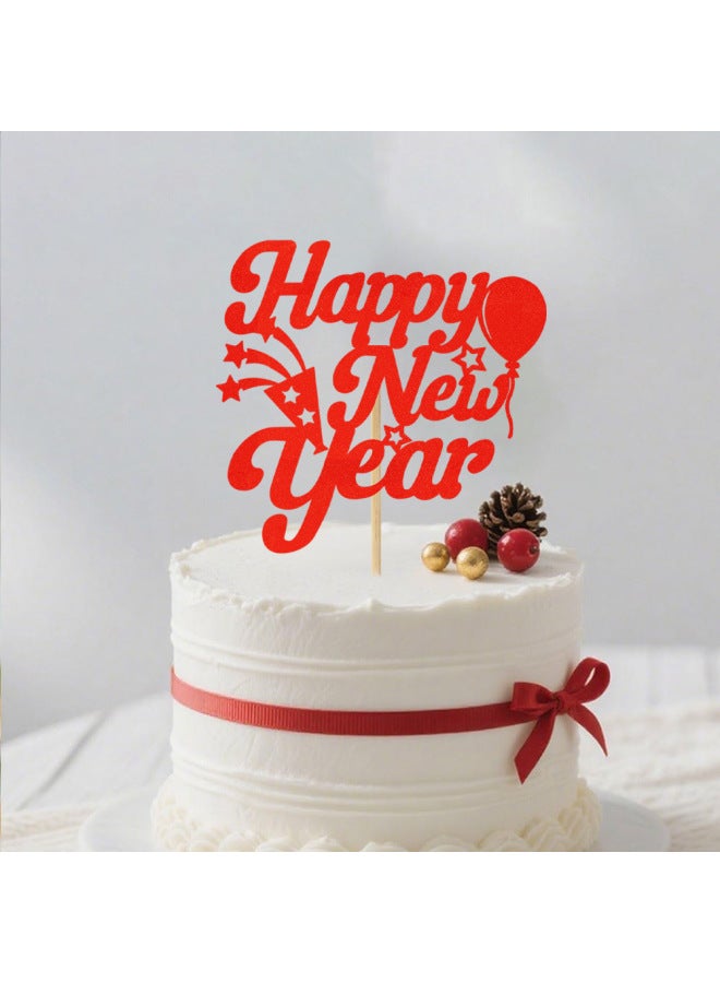 New Year Cake - New Year Cake Decoration - Gold, New Year Happy New Year - Party Supplies, Baking Decoration, Gift - Image 5