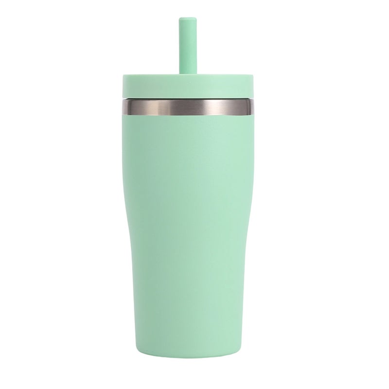 304 Stainless Steel Double Wall Vacuum Tumbler with Straw - Image 5