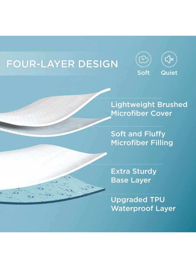 Bedsure Bedsure Waterproof Mattress Protector, Queen Size Mattress Pad Quilted with Deep Pocket up to 22 Inches, Soft Breathable Queen Noiseless Mattress Cover, Grey  - Image 1