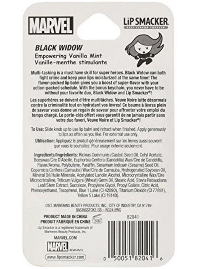 Lip Smacker Plus Black Widow: Multitasking Is A Must For Superheroes. Black Widow Can Fight Crime & Keep Lips Moisturized At The Same Time! Vanilla Mint Flavor Lip Balm In A Collectable Key Chain.  - Image 4