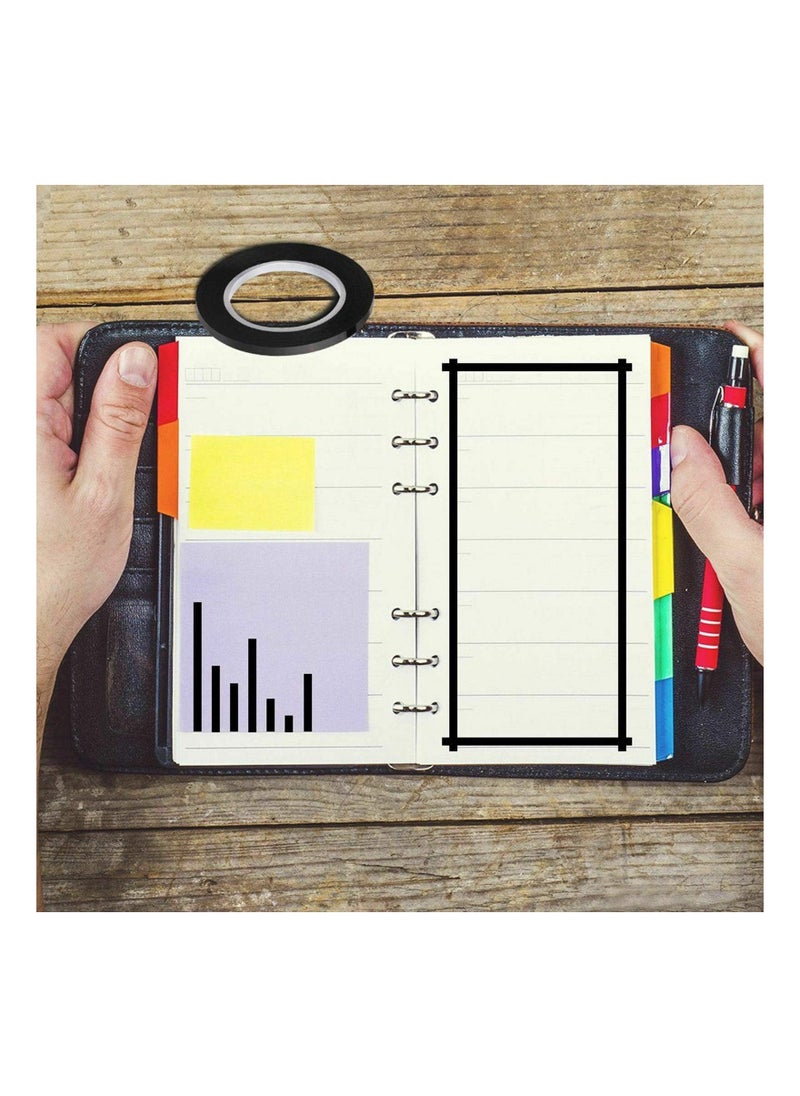 Y&D 12 Rolls Whiteboard Pinstripe Tape 50M Long 6MM Thin White Board Dry Erase Line Gridding Marking Separation Positioning Identification Colored Transformer  - Image 3